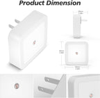 Night Light, Night Lights Plug into Wall 8-Pack, Nightlight Plug in Night Light, Dusk to Dawn Night Lamp Led (Warm White)