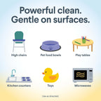 Free & Clear Cleaning Wipes, Light Lemon Scent, 75 Count, Pack of 3 (Pack May Vary)