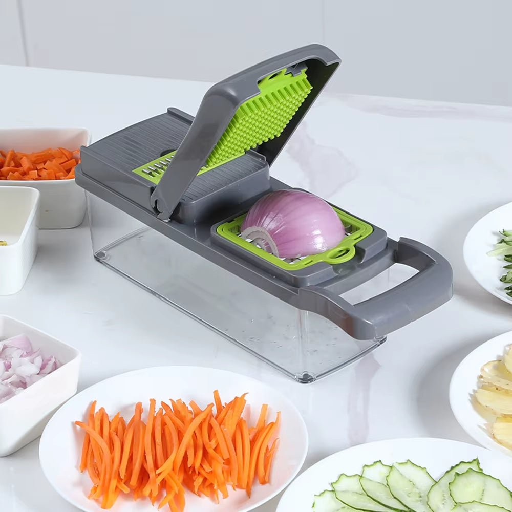 Vegetable Cutter Multifunctional Slicer Fruit Potato Peeler Carrot Grater Kitchen Accessories Basket Vegetable Slicer