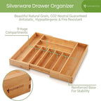 Luxury Bamboo Drawer Organizer