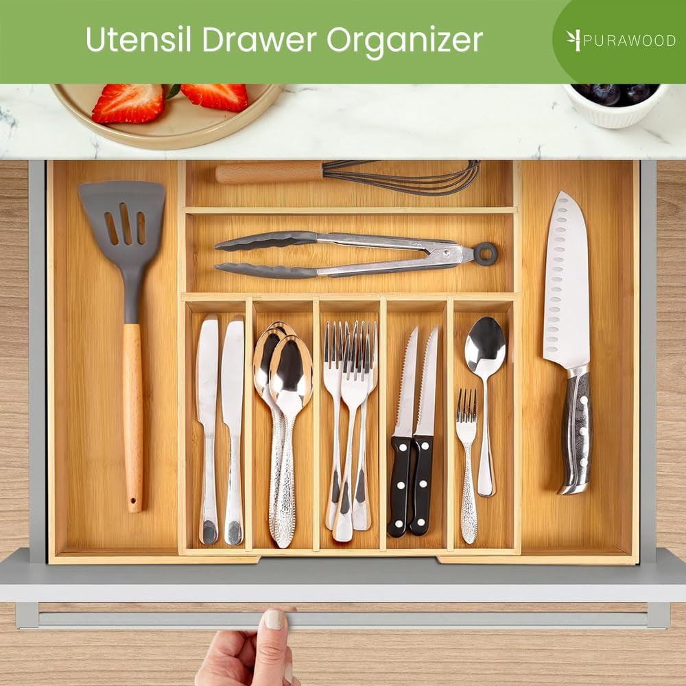 Luxury Bamboo Drawer Organizer