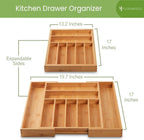 Luxury Bamboo Drawer Organizer